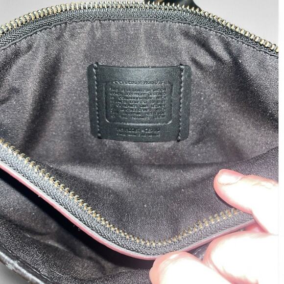 COACH x PEANUTS Black Heritage Convertible Crossbody with Snoopy Motif - Picture 6 of 12